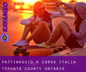 pattinaggio a Corso Italia (Toronto county, Ontario)